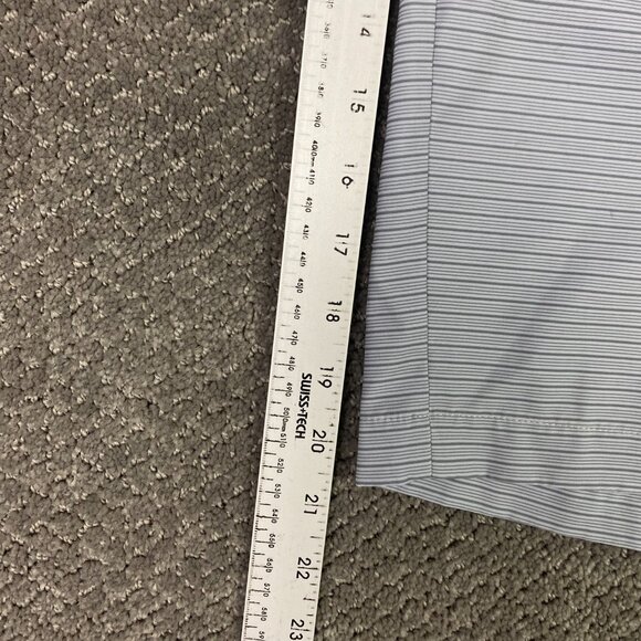 Travis Mathew Beck Shorts Men's 32 Gray Stripes Stretch Golf Performance Wear - Picture 10 of 11